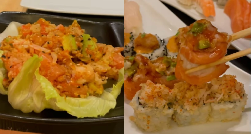sushi in a plate