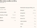 Rice Sticks Noodles (400g) - Image 3