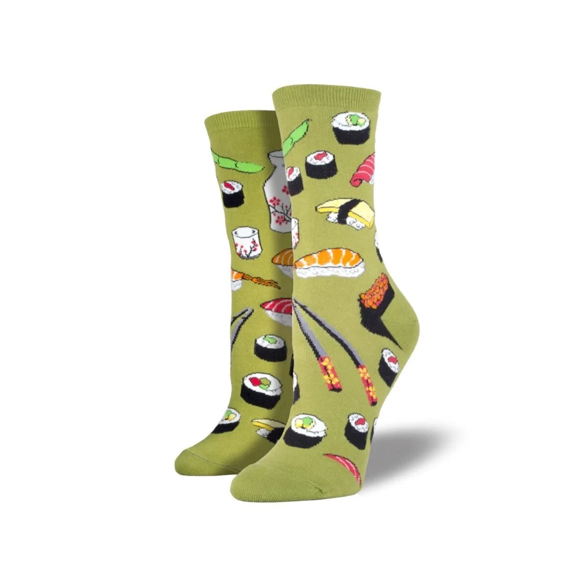 Sushi Socks Design (Blue, Green | 80% cotton) - Image 2