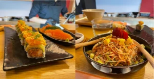 Sushi in a plate