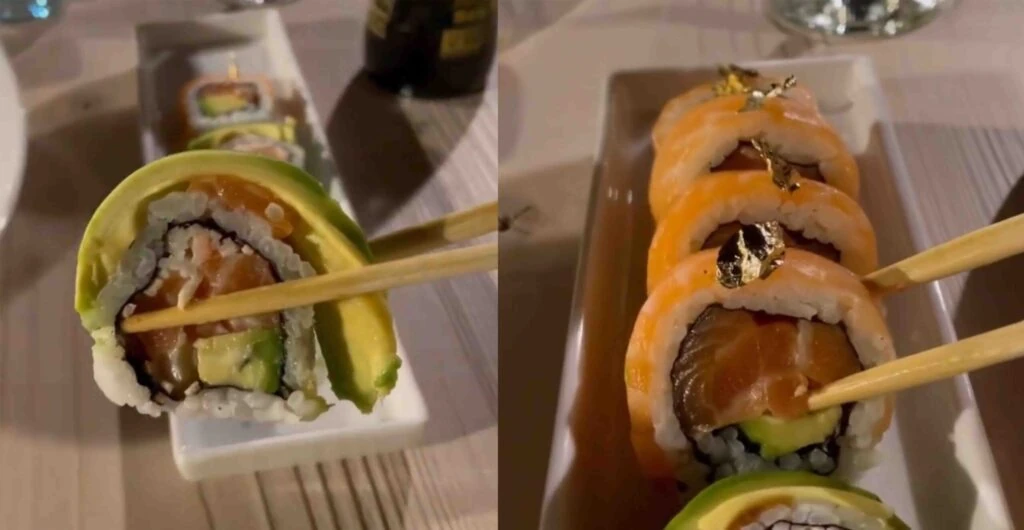 sushi in a plate