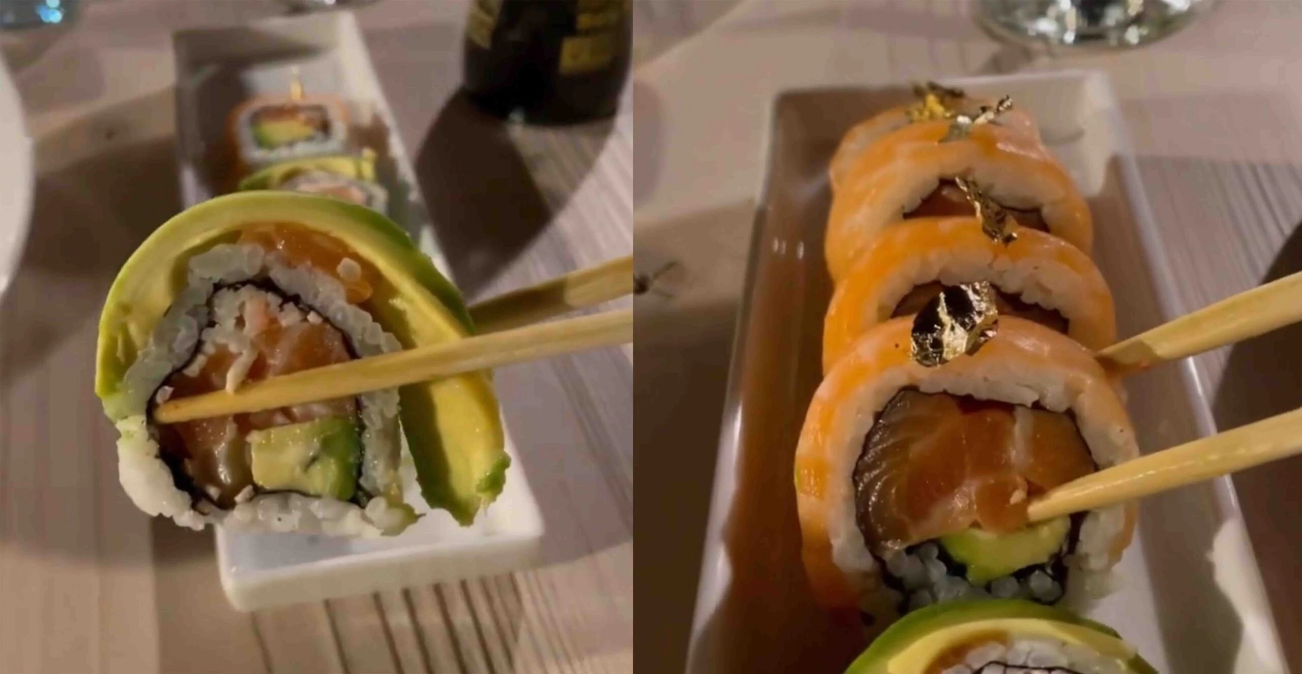 sushi in a plate