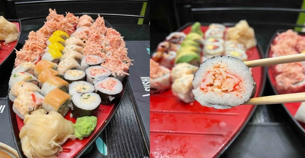 sushi in a plate