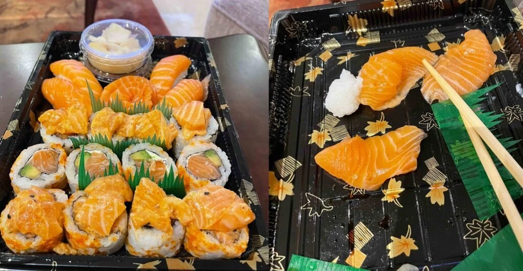 sushi in a plate