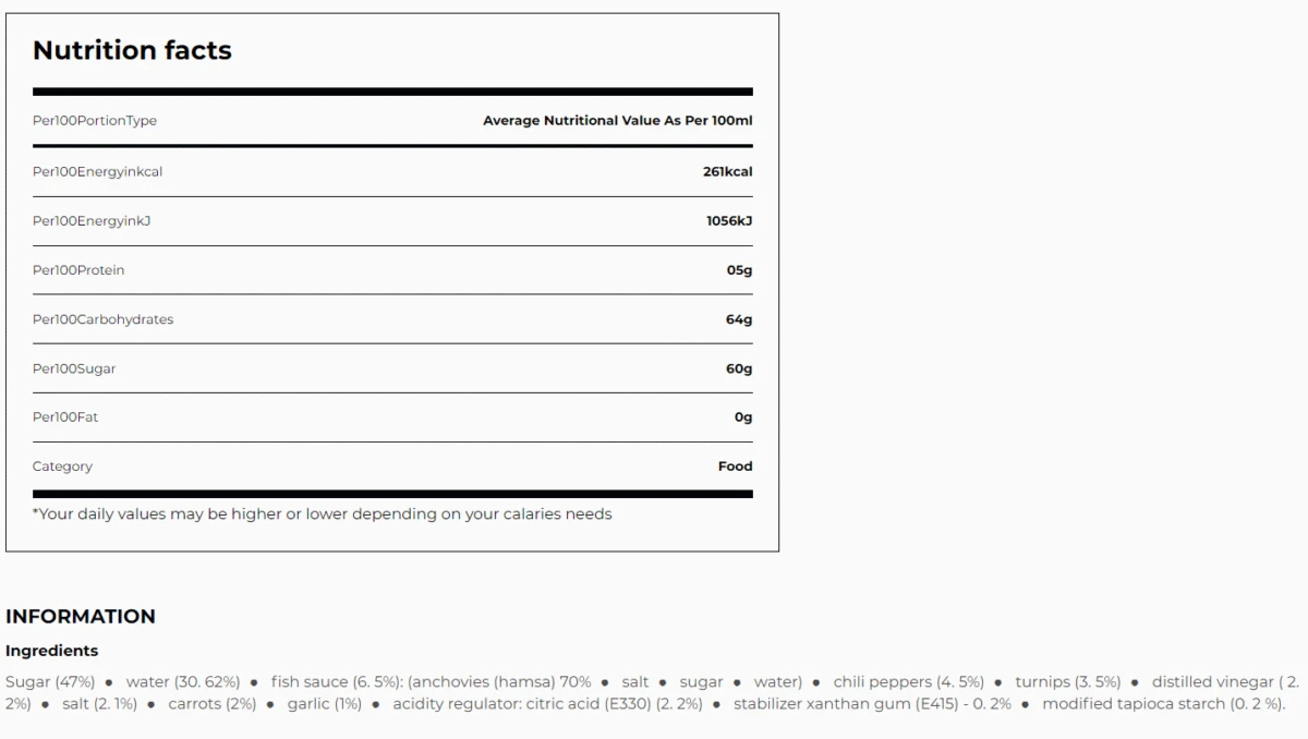 Sweet spring roll sauce 250 ML - Image 3