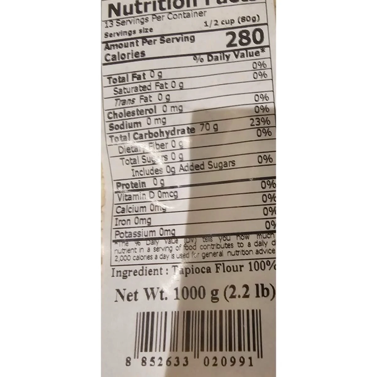 Tapioka Pearl Small White 1kg - Image 3