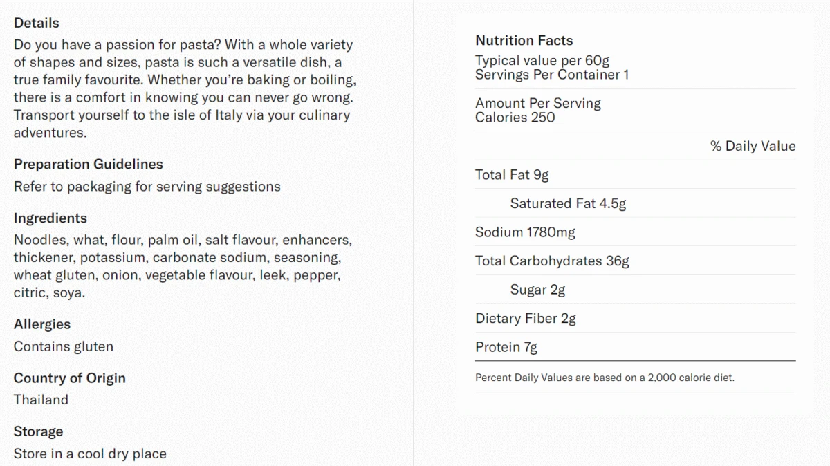 Instant Cup Noodles Shrimp 60g Thai Choice - Image 3