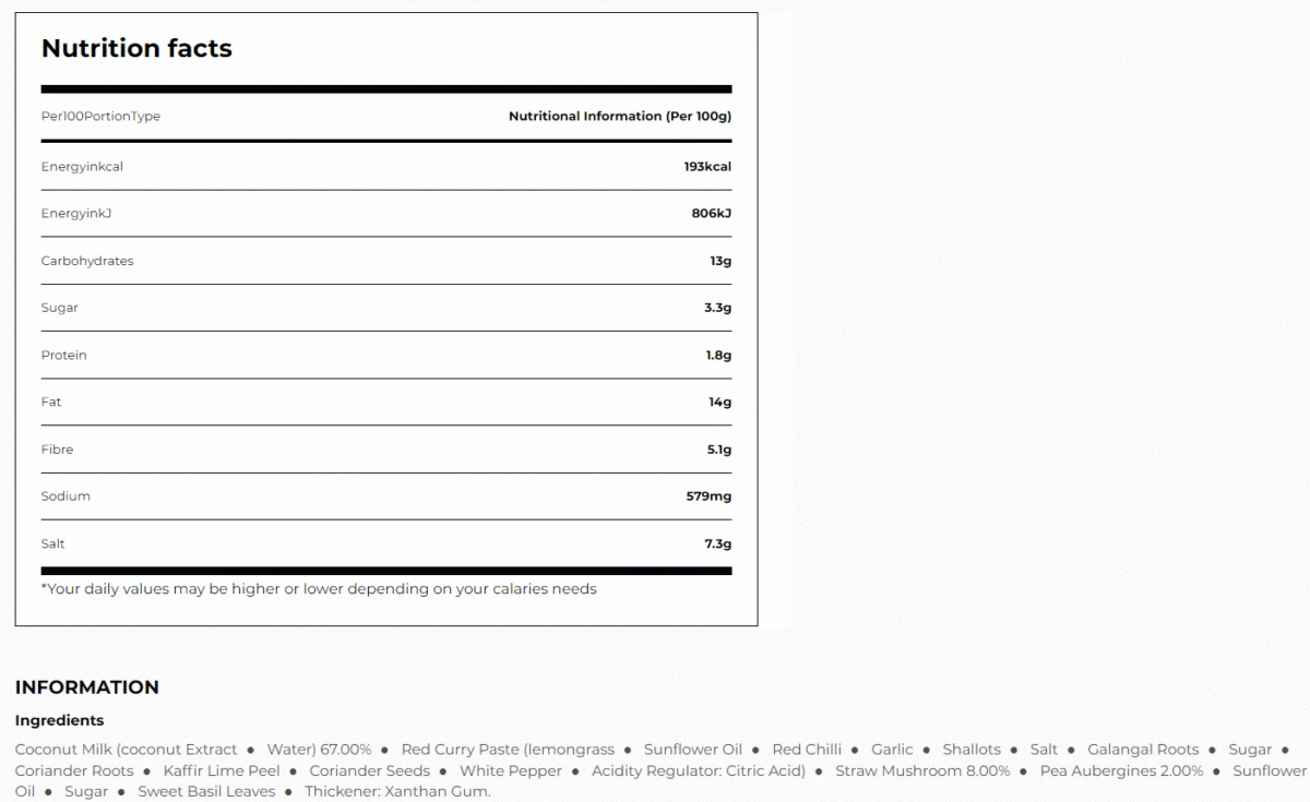 Red Curyy Paste 227g Real Thai - Image 3