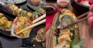 sushi in a plate