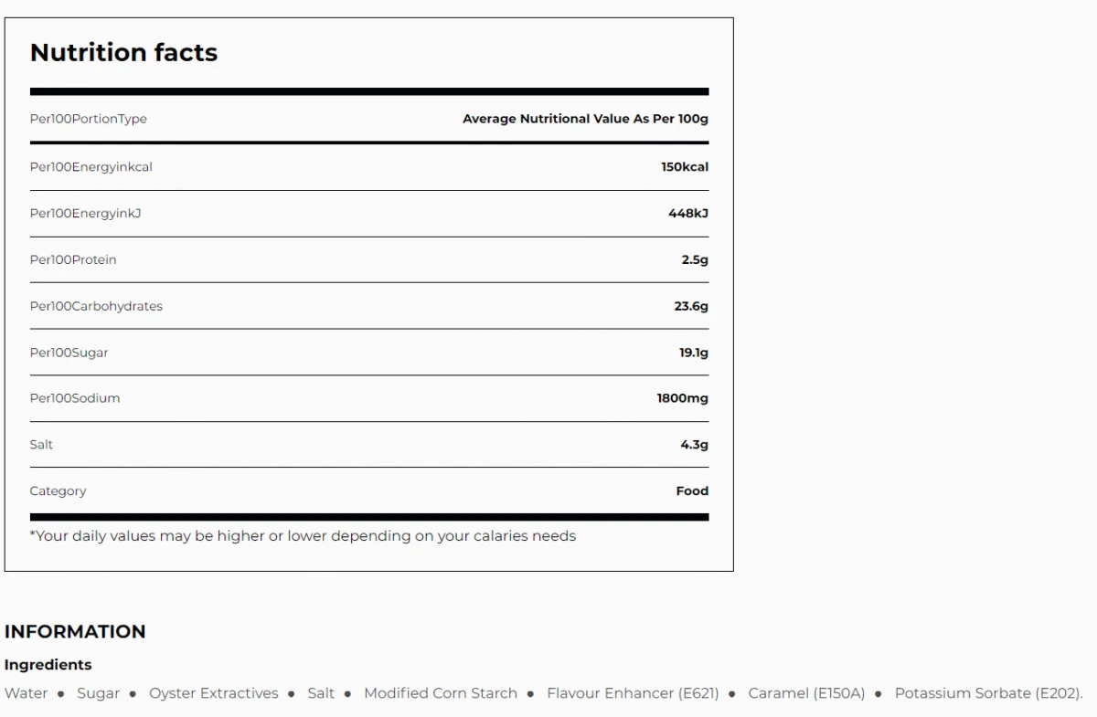 Oyster Sauce 500ml (Chain Kwo) - Image 3
