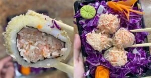sushi in a plate