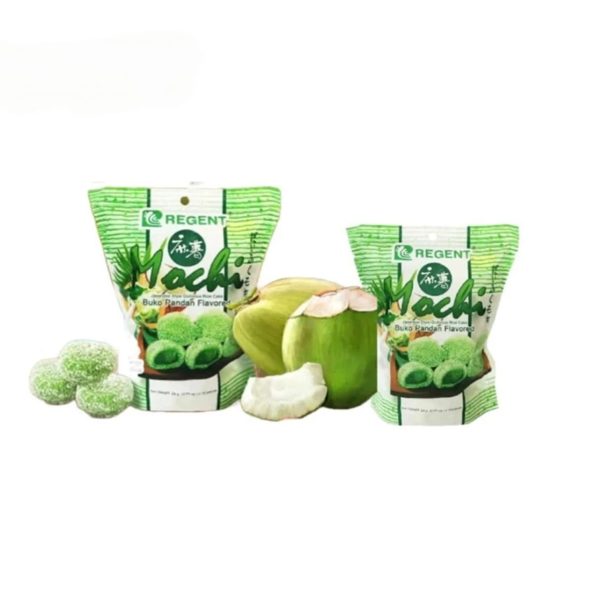 Mochi Buko Pandan Flavored 240g (Regent) - Image 2